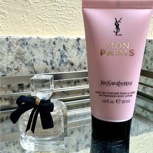 Yves Saint Laurent Mon Paris Perfume and Body Lotion-Travel size NWOT